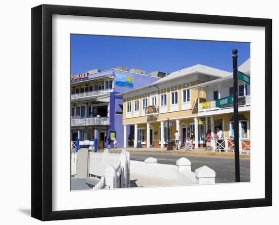 Stores on Harbour Drive, George Town, Grand Cayman, Cayman Islands, Greater Antilles, West Indies-Richard Cummins-Framed Photographic Print