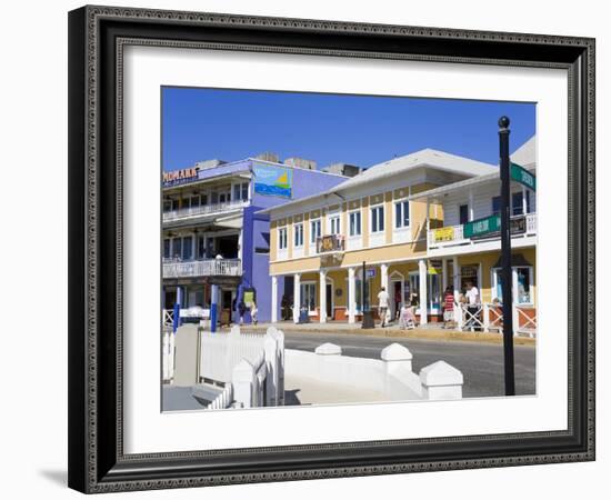 Stores on Harbour Drive, George Town, Grand Cayman, Cayman Islands, Greater Antilles, West Indies-Richard Cummins-Framed Photographic Print