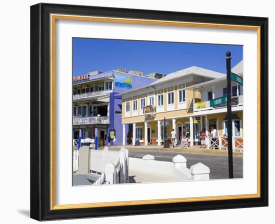 Stores on Harbour Drive, George Town, Grand Cayman, Cayman Islands, Greater Antilles, West Indies-Richard Cummins-Framed Photographic Print