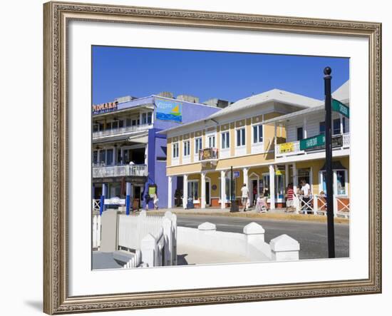 Stores on Harbour Drive, George Town, Grand Cayman, Cayman Islands, Greater Antilles, West Indies-Richard Cummins-Framed Photographic Print