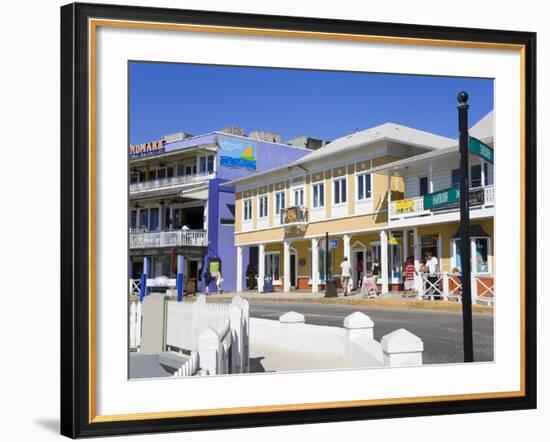 Stores on Harbour Drive, George Town, Grand Cayman, Cayman Islands, Greater Antilles, West Indies-Richard Cummins-Framed Photographic Print