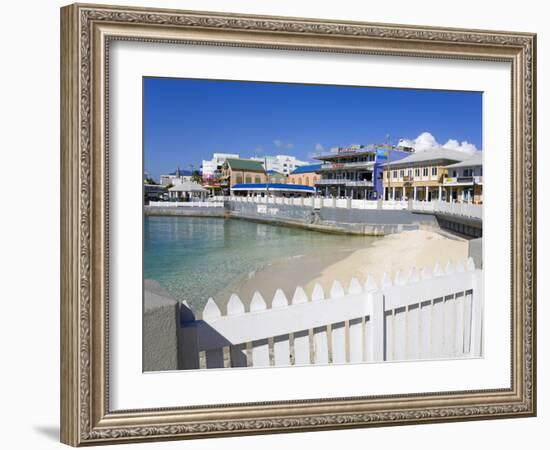 Stores on Harbour Drive, George Town, Grand Cayman, Cayman Islands, Greater Antilles, West Indies-Richard Cummins-Framed Photographic Print