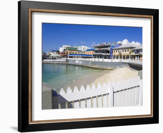 Stores on Harbour Drive, George Town, Grand Cayman, Cayman Islands, Greater Antilles, West Indies-Richard Cummins-Framed Photographic Print