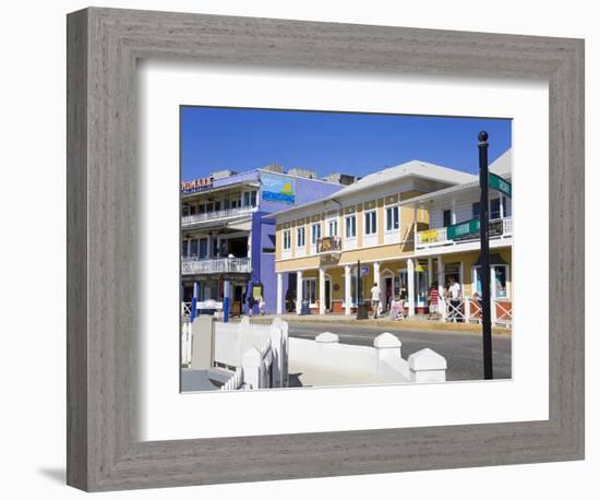 Stores on Harbour Drive, George Town, Grand Cayman, Cayman Islands, Greater Antilles, West Indies-Richard Cummins-Framed Photographic Print