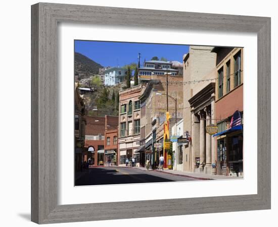 Stores on Main Street, Bisbee Historic District, Cochise County, Arizona-Richard Cummins-Framed Photographic Print