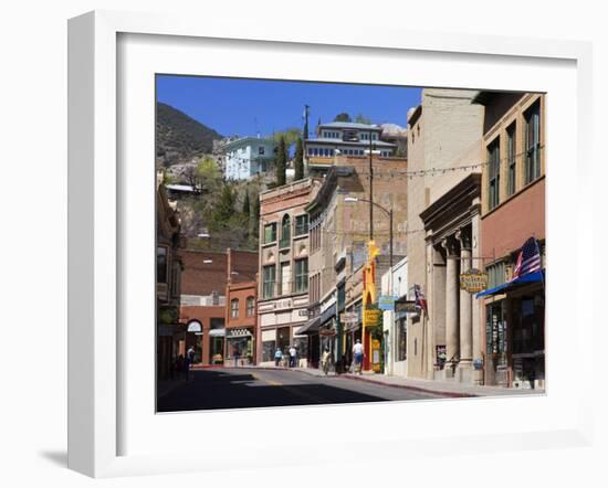 Stores on Main Street, Bisbee Historic District, Cochise County, Arizona-Richard Cummins-Framed Photographic Print