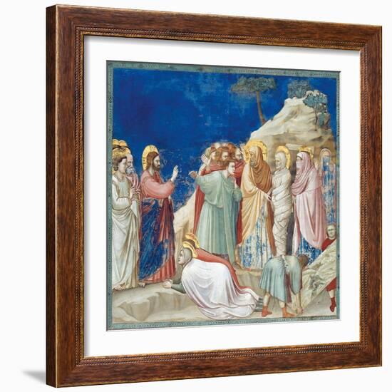 Stories of Christ the Raising of Lazarus-Giotto di Bondone-Framed Giclee Print