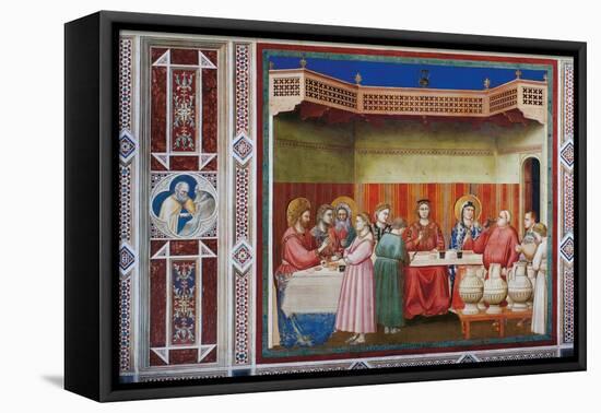 Stories of Christ the Wedding at Cana Or the Marriage Feast at Cana-Giotto di Bondone-Framed Premier Image Canvas