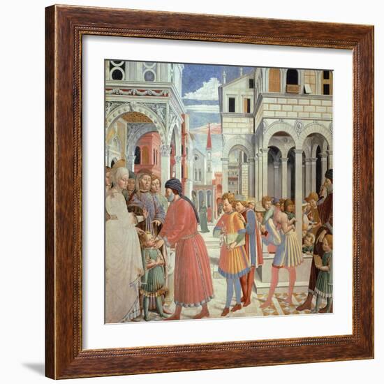 Stories of St Augustine-Benozzo Gozzoli-Framed Giclee Print