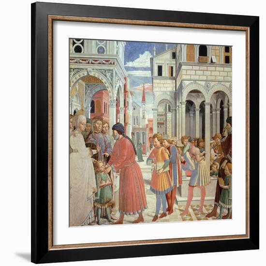 Stories of St Augustine-Benozzo Gozzoli-Framed Giclee Print