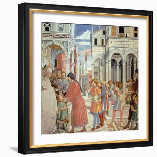 Stories of St Augustine-Benozzo Gozzoli-Framed Giclee Print