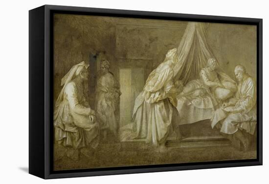 Stories of St John-Andrea del Sarto-Framed Premier Image Canvas