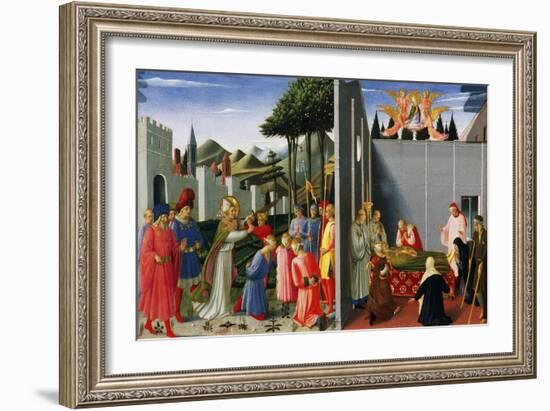 Stories of St Nicholas-Fra Angelico-Framed Giclee Print