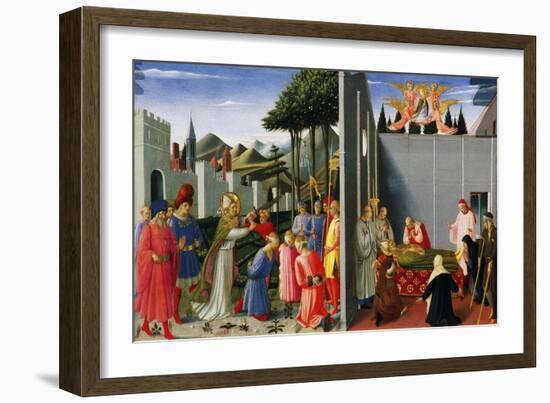 Stories of St Nicholas-Fra Angelico-Framed Giclee Print