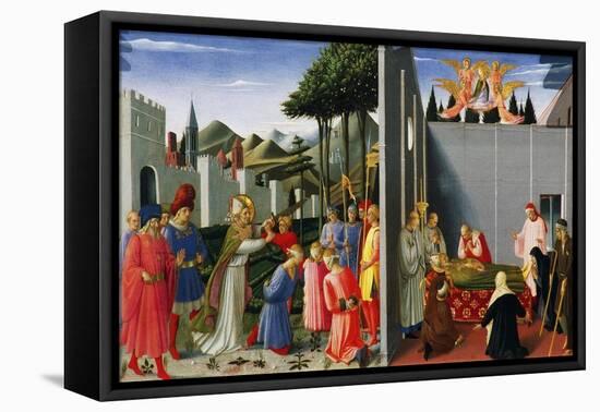 Stories of St Nicholas-Fra Angelico-Framed Premier Image Canvas