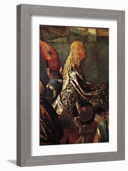 Stories of St Ursula, Meeting of Etherius and Ursula and Departure of Pilgrims-Vittore Carpaccio-Framed Giclee Print