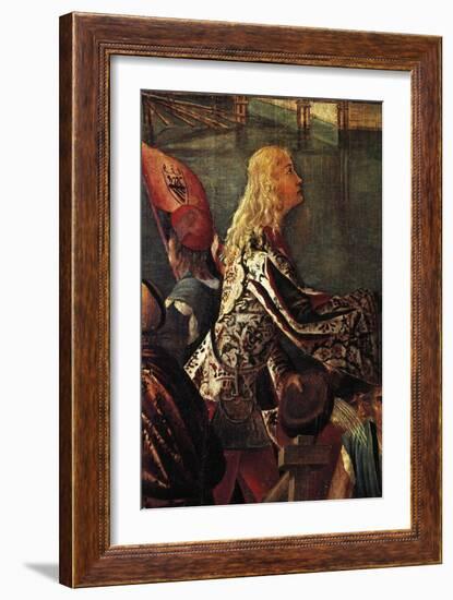 Stories of St Ursula, Meeting of Etherius and Ursula and Departure of Pilgrims-Vittore Carpaccio-Framed Giclee Print