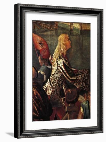 Stories of St Ursula, Meeting of Etherius and Ursula and Departure of Pilgrims-Vittore Carpaccio-Framed Giclee Print