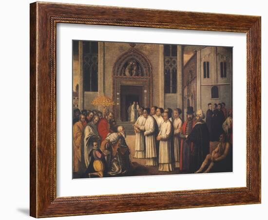 Stories of St. Ursula-Vittore Carpaccio-Framed Giclee Print