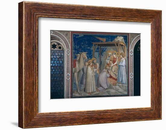 Stories of the Christ the Adoration of the Magi-Giotto di Bondone-Framed Photographic Print