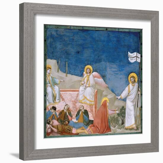 Stories of the Passion of Christ the Resurrection-Giotto di Bondone-Framed Giclee Print