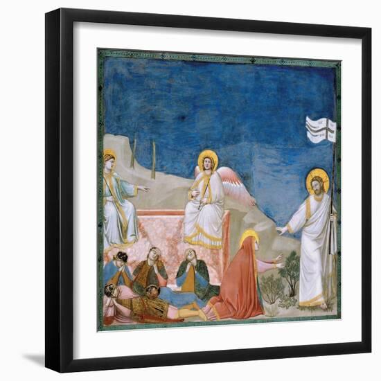 Stories of the Passion of Christ the Resurrection-Giotto di Bondone-Framed Giclee Print