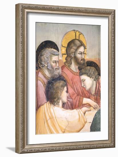 Stories of the Passion the Last Supper-Giotto di Bondone-Framed Giclee Print