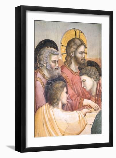 Stories of the Passion the Last Supper-Giotto di Bondone-Framed Giclee Print
