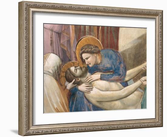 Stories of the Passion the Mourning Over the Dead Christ-Giotto di Bondone-Framed Giclee Print