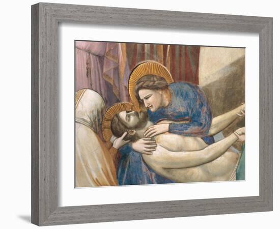 Stories of the Passion the Mourning Over the Dead Christ-Giotto di Bondone-Framed Giclee Print