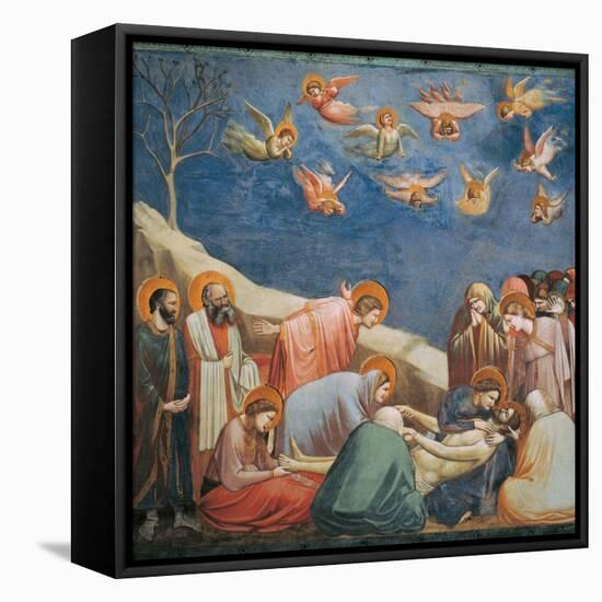 Stories of the Passion the Mourning Over the Dead Christ-Giotto di Bondone-Framed Premier Image Canvas