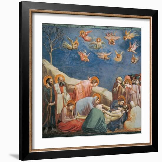 Stories of the Passion the Mourning Over the Dead Christ-Giotto di Bondone-Framed Giclee Print