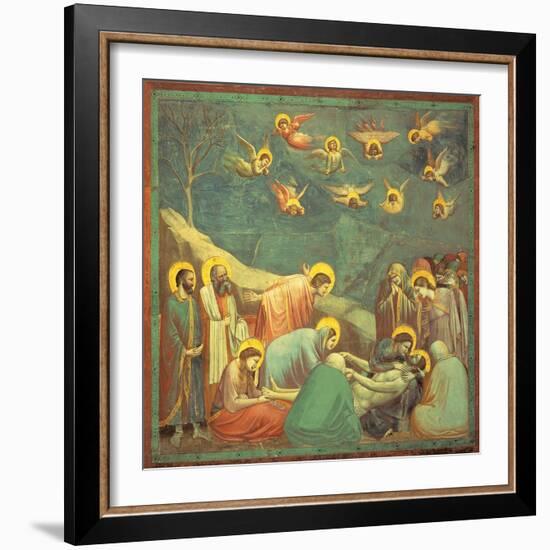 Stories of the Passion the Mourning Over the Dead Christ-Giotto di Bondone-Framed Giclee Print