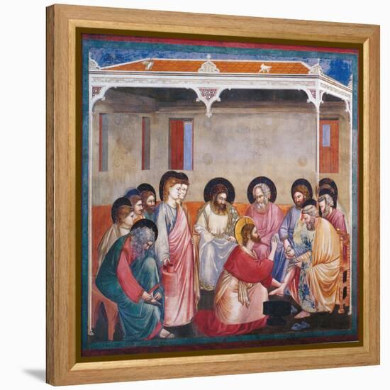 Stories of the Passion the Washing of the Feet-Giotto di Bondone-Framed Premier Image Canvas