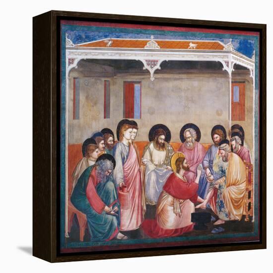 Stories of the Passion the Washing of the Feet-Giotto di Bondone-Framed Premier Image Canvas