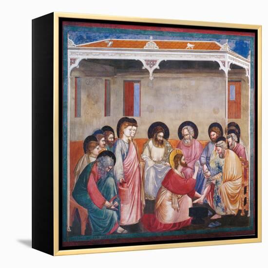 Stories of the Passion the Washing of the Feet-Giotto di Bondone-Framed Premier Image Canvas