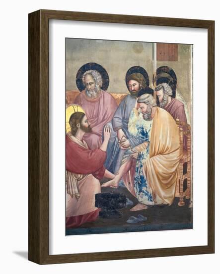 Stories of the Passion the Washing of the Feet-Giotto di Bondone-Framed Giclee Print