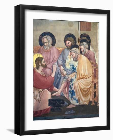 Stories of the Passion the Washing of the Feet-Giotto di Bondone-Framed Giclee Print