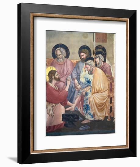 Stories of the Passion the Washing of the Feet-Giotto di Bondone-Framed Giclee Print