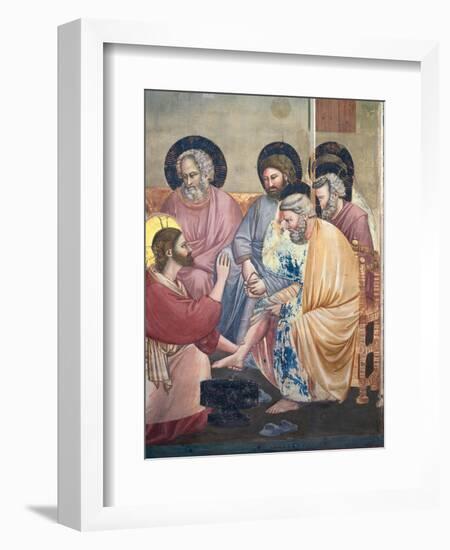 Stories of the Passion the Washing of the Feet-Giotto di Bondone-Framed Giclee Print