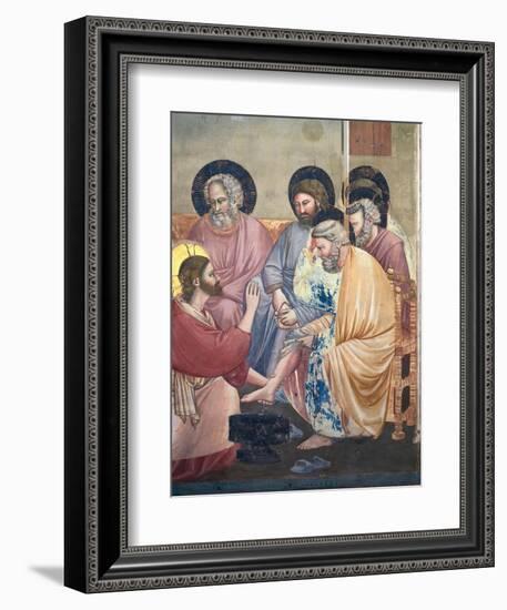 Stories of the Passion the Washing of the Feet-Giotto di Bondone-Framed Giclee Print