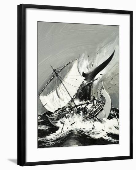 Stories of the Sea: The First Mariners-Graham Coton-Framed Giclee Print