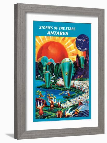 Stories of the Stars, Antares-Frank R. Paul-Framed Art Print