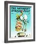 "Stork and Quints," Saturday Evening Post Cover, April 1, 1984-BB Sams-Framed Giclee Print