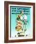 "Stork and Quints," Saturday Evening Post Cover, April 1, 1984-BB Sams-Framed Giclee Print