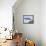 Stork Approaches its Nest in Holzen-null-Framed Premier Image Canvas displayed on a wall