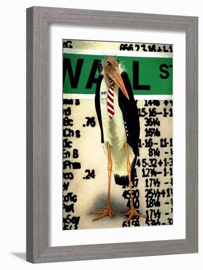 Stork Broker-Will Bullas-Framed Giclee Print