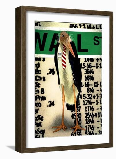 Stork Broker-Will Bullas-Framed Giclee Print