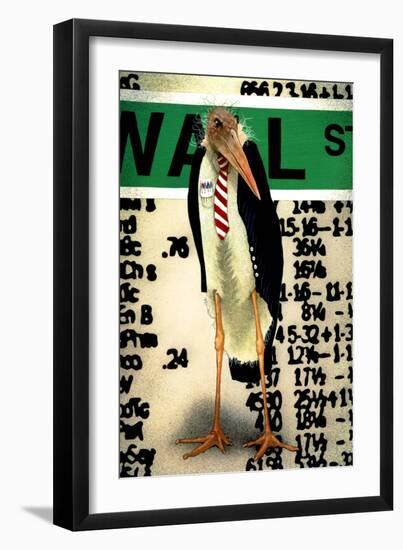 Stork Broker-Will Bullas-Framed Giclee Print