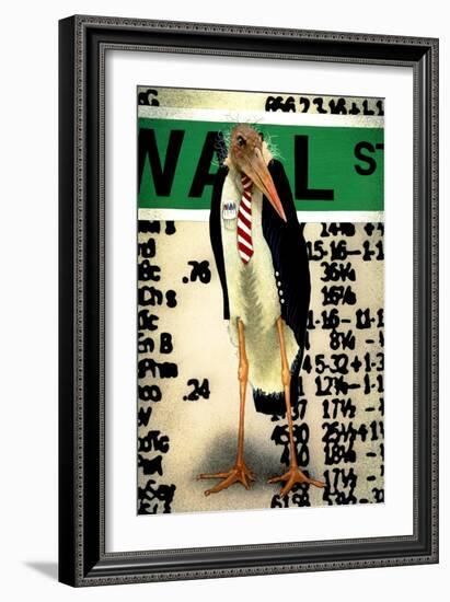 Stork Broker-Will Bullas-Framed Giclee Print